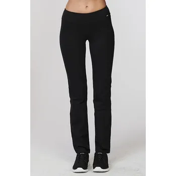 Dámské kalhoty Bavlněné rovné černé dámské kalhoty 367 délka normální velikost 4XL