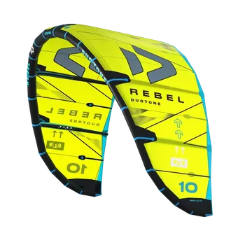 Drak pro kitesurfing kite DUOTONE Rebel SLS 12 lime/dark-grey one size One Size
