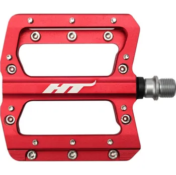 Pedál na kolo Platformové pedály HT HT-AN14A červené