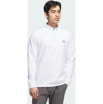 ADIDAS Tréninkové tričko Ultimate365 Classic Quarter-Zip L BÍLÁ