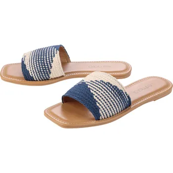 Dámské pantofle esmara® Dámské pantofle, s lehkou TPR podrážkou (modrá/béžová, 40)