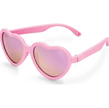 Sluneční brýle Jan and Jul - Dětské Uv brýle - Heart - Peachy Pink