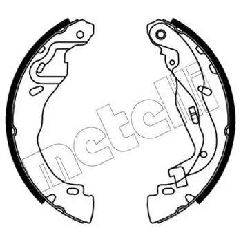 Brzdová čelist Sada brzdových čelistí METELLI 53-0749