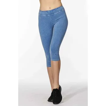 Sportovní bavlněné riflové dámské 3/4 kalhoty 259 velikost 4XL