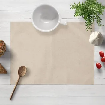 prostírání Prostírání na stůl/imitace broušené kůže Alcantara ALC-007 Krémově béžové 30x40 cm