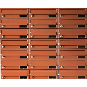 Železářství 3MH s.r.o. Poštovní schránka MB 01-260x90x370 v sestavě na stěnu Barva: RAL 7035 šedá