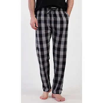 Pánské pyžamo Vienetta MAN Pánské pyžamové kalhoty Eda Barva: Šedá, Velikost: L