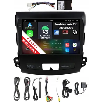 Auto Hi-Fi 9,5" 2DIN AUTORÁDIO ANDROID MITSUBISHI OUTLANDER II 8/256 GB DSP CARPLAY LTE