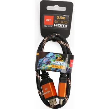 Video kabel Kabel Opticum RED 4K UHD 0.5m HDMI - HDMI 0,5 m