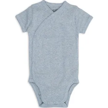 Kojenecký body LODGER Body s krátkým rukávem Melange Blue Fogg Velikost (od výrobce): 56