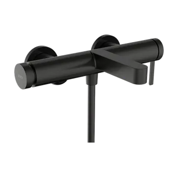 Vodovodní baterie Hansgrohe Finoris - Páková vanová baterie nástěnná, kartáčovaný černý chrom 76420340