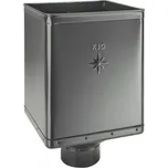 KJG sběrný kotlík design excentrický 80 mm / pozink RAL 7016 antracit kulatý vývod- v zadní části