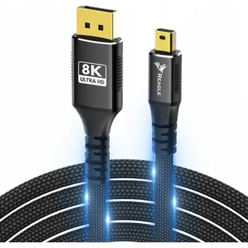 Video kabel KABEL Mini DisplayPort na DisplayPort 1.4 pro Thunderbolt DP 4K 144Hz 2M