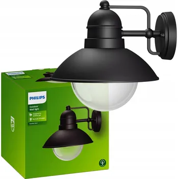 Venkovní osvětlení Venkovní nástěnné svítidlo Philips černé E27 60 W