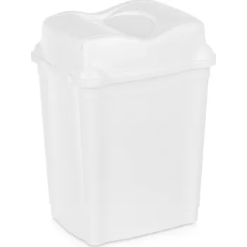 Odpadkový koš Odpadkový koš plastový výklopný do kanceláře, koupelny, kuchyně 16L