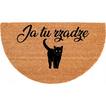 Rohožka ROHOŽKA PŮLKRUHOVÁ KOKOSOVÁ PROTIUKLUZOVÁ 40X70CM EKO