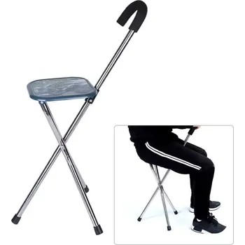 Skládací třínohá hůl se sedátkem, 41214