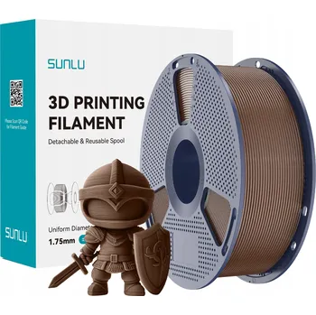 Filament PLA filament+ Sunlu 1,75 mm 1 kg hnědý