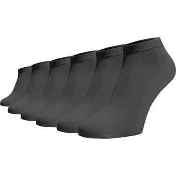 Dámské ponožky Zvýhodněný set 6 párů kotníkových ponožek - tmavě šedá Bavlna 45-46