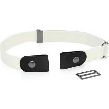 Opasek Elastický unisex opasek beze spony - Bílá