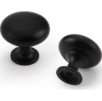 Systém vstřikování Probrico 15 kusů nábytkových úchytek, úchytky zásuvek se šrouby 2 velikosti, černé nábytkové