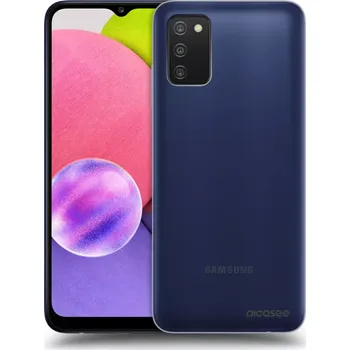 Pouzdro na mobilní telefon Picasee silikonový průhledný obal pro Samsung Galaxy A02s A025G - Clear