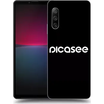 Pouzdro na mobilní telefon Picasee silikonový černý obal pro Sony Xperia 10 IV 5G - Picasee - new logo - white
