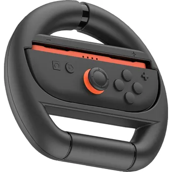 Herní konzole iPega SW2054 Racing Wheel pro JoyCon Ovladače Nintendo Switch 2 černá
