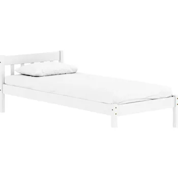 Ložnice Postel s roštem, bílá, borové dřevo, 90x200, MAVIL