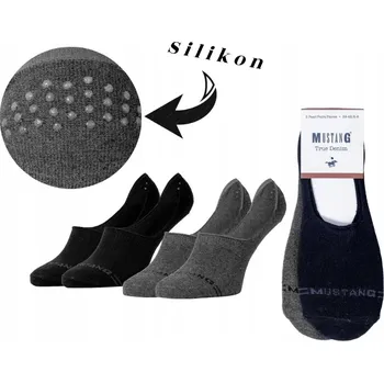 Dámské ponožky Protiskluzové návleky na boty Mustang s logem, velikost 39-42
