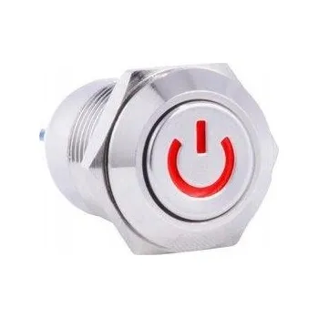 vypínač Antivandalový spínač POWER, červeně podsvícený