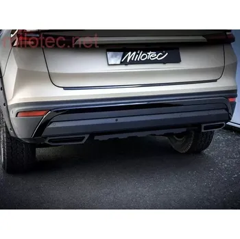 Koncovka výfuku Dummy - koncovky výfuku, černý lesklý "klavírlak", Kodiaq II. 2024 – (2 961 04)