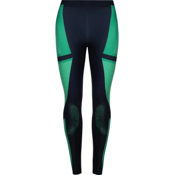 Moto kalhoty Dámské termoaktivní motocyklové kalhoty - černo-zelené - ionty stříbra - S