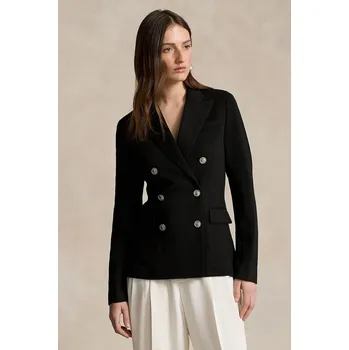 Dámské sako Blazer s příměsí vlny Polo Ralph Lauren, 34, černá, 99X