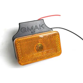 Přídavný světlomet Svítilna boční obrysová LED GMAK G17, s odrazkou, na držáku, QS150
