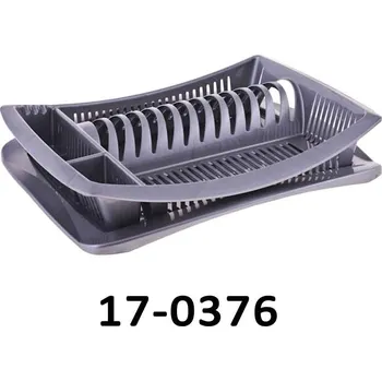 Odkapávač na nádobí Odkapávač na nádobí NOVA - šedá - 470 x 380 x 90 - MIKAWI 17-0376-st