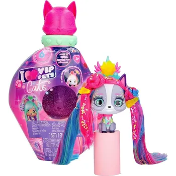 Figurka IMC Toys I Love Vip Pets Cats Figurka Kočičky s dlouhými vlasy na úpravu Mistery 714526
