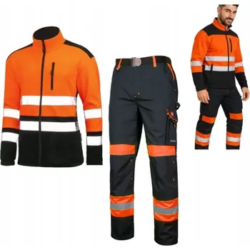 Pracovní obuv Dlouhé pracovní kalhoty Keilor SADA BOZP KALHOTY MIKINA REFLEXNÍ vel. 48