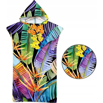 Ponczo Ręcznik Plażowy S Kapucí z mikrovlákna