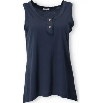 Bavlněné tílko/top 41939 barva: modrá tmavá