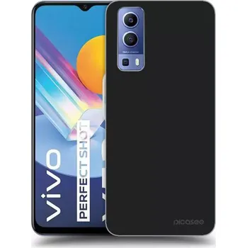 Pouzdro na mobilní telefon Picasee silikonový černý obal pro Vivo Y52 5G - Clear