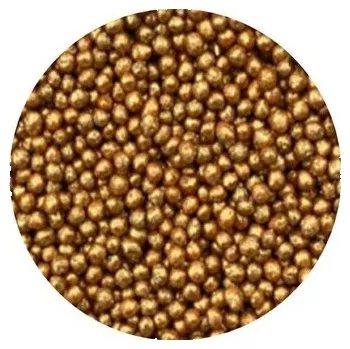 Jedlá dekorace na dort Cukrové perličky zlaté metalické 2mm 1kg - I LOVE CAKES
