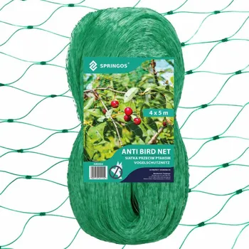 Síť proti ptákům Springos Síť proti ptákům 35 x 35 mm zelená
