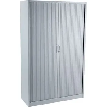 Policová skříň Manutan Expert Kovová spisová skříň s roletou, 4 police, 195 x 120 x 45,7 cm + Prodloužená záruka na 10 let