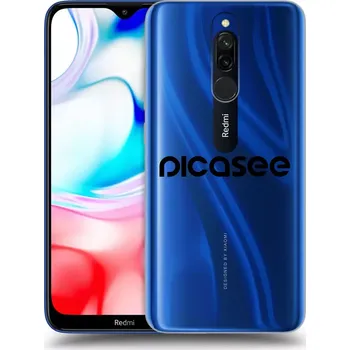 Pouzdro na mobilní telefon Picasee silikonový průhledný obal pro Xiaomi Redmi 8 - Picasee - new logo - black