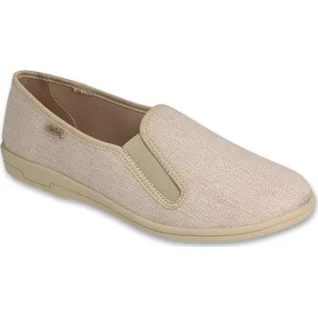 Pánská fitness obuv mokasíny plátěnky přezůvky režné 001M075 velikost: 46