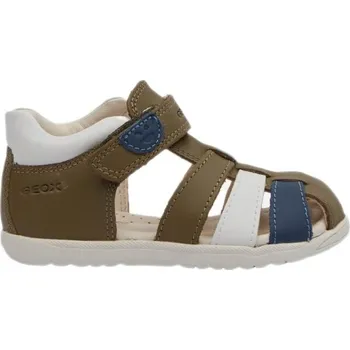 Dámská obuv Chlapecké sandály Geox B SANDAL MACCHIA 24 Khaki, Bílá, Modrá