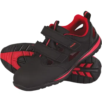 Pracovní obuv Reis VAN SB SRA sandály černá/červená 36-48