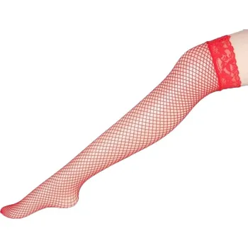 Dámské erotické prádlo Dámské nadkolenky | sexy punčochy - univerzální velikost - červená,Univerzální