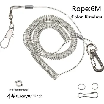 Ochranný postroj pro papoušky s ptačím kroužkem | ptačí vodítko - 4 mm - 6M